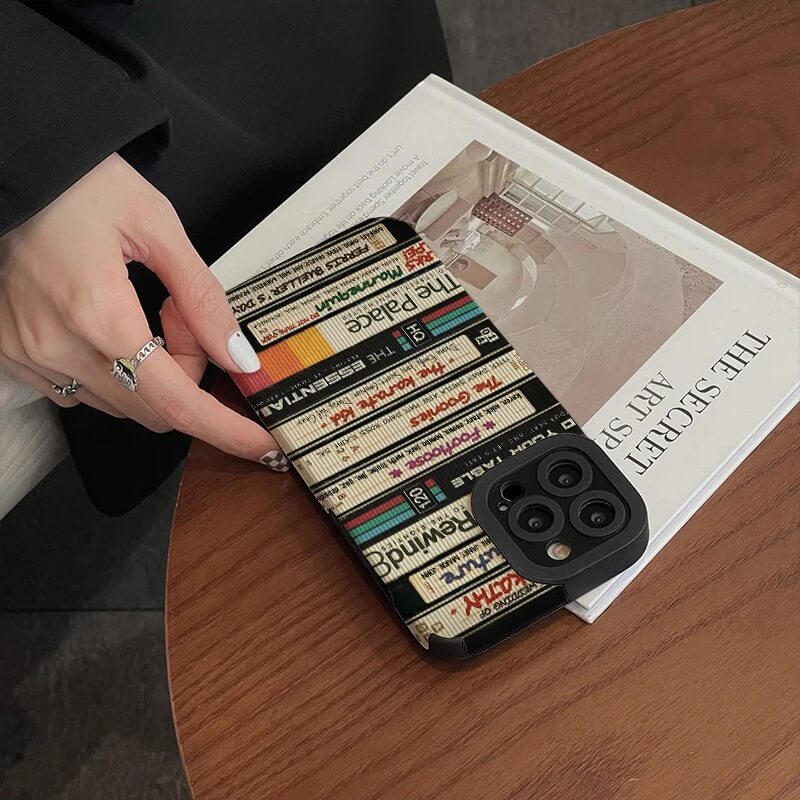 Graffiti Letter Art Vintage Book Spine Shockproof iPhone Case