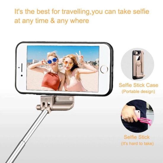 Adjustable selfie stick Iphone case