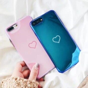 heart mirror iphone case