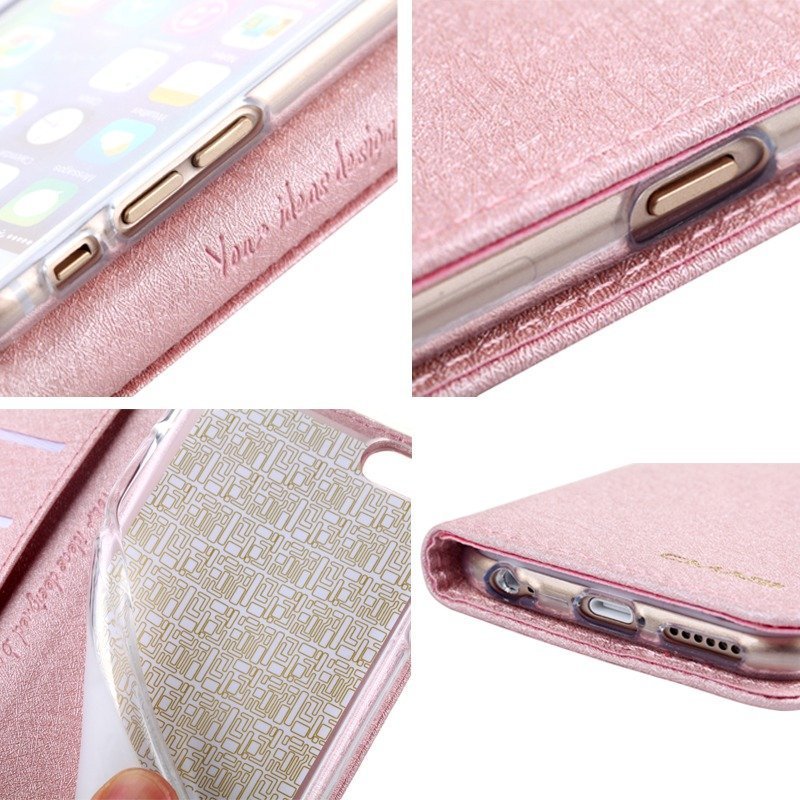 magnetic PU leather wallet case for iPhone 8