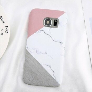 Marble effect phone case