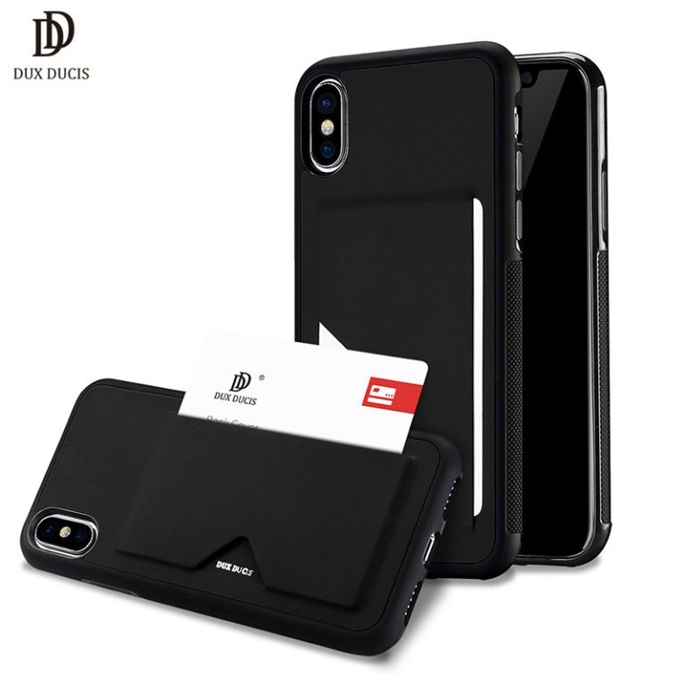 Leather Wallet Phone Case With Card Holder For iPhone X