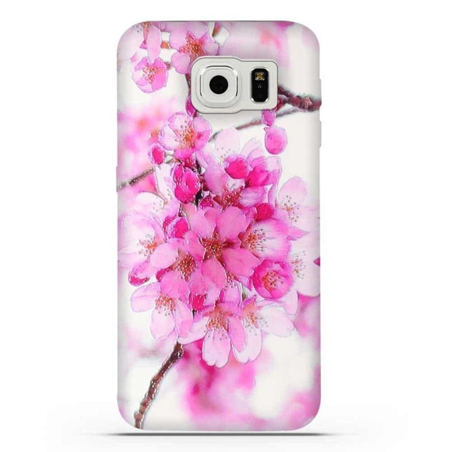 Pink flower phone case
