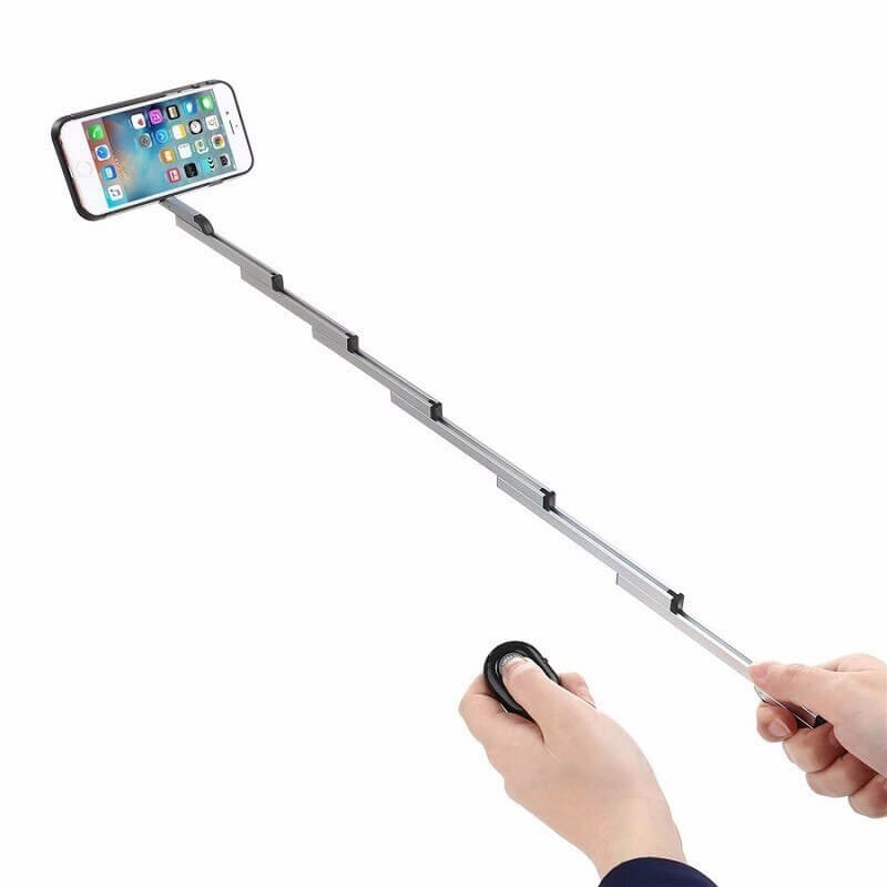 Aluminum Foldable Selfie Stick Phone Case for 8 Plus 6 5