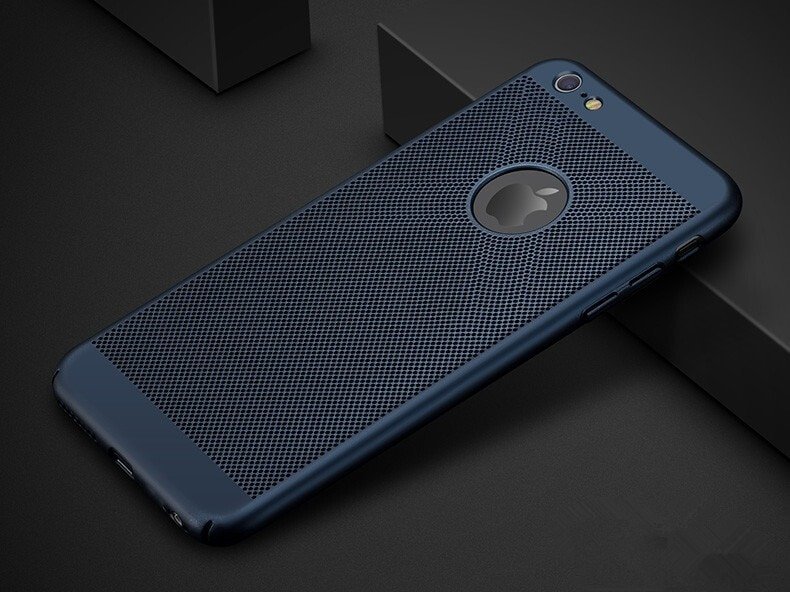 Navy blue Heat Dissipation Phone Case for iPhone x