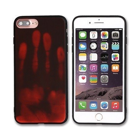 Brown Optimal thermal sensor protection phone case for iPhone 6 7 8 Plus
