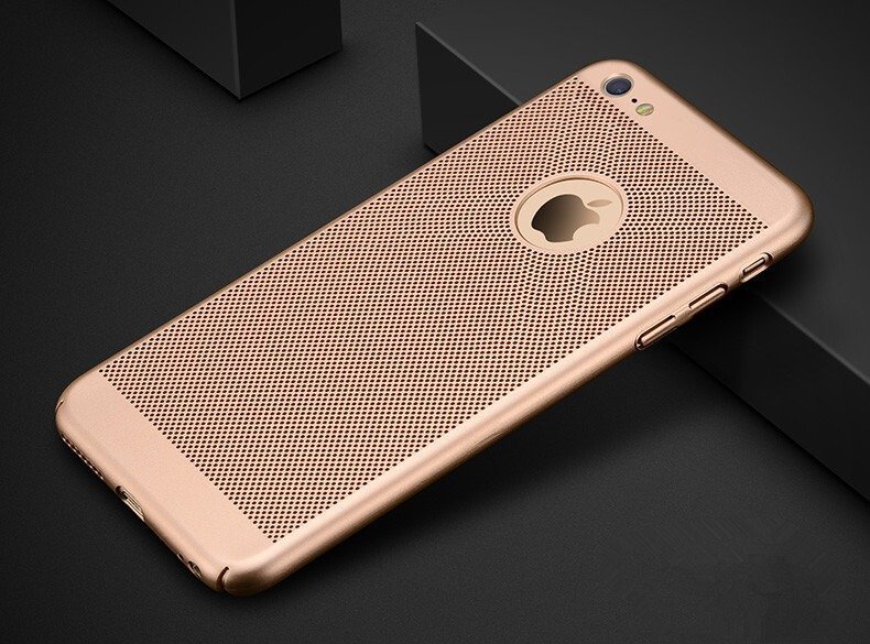 gold Heat Dissipation Phone Case for iPhone 8 plus
