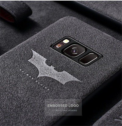Alcantara batman phone case for Samsung S21, S20, S10 Plus