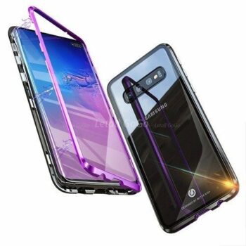 Magnetic Adsorption Tempered Glass Samsung s10 plus Case