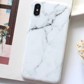White marble iphone 7 plus phone case