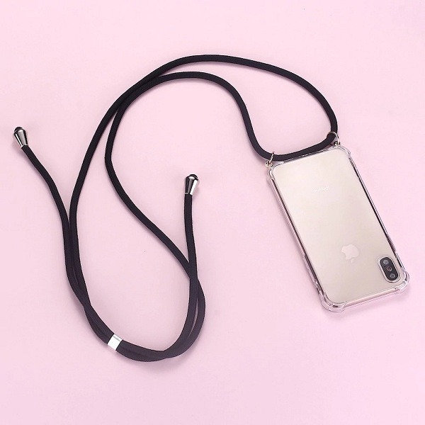 Phone Case with black Strap Necklace