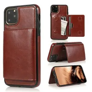 Magnetic iPhone 11 Leather Phone Case