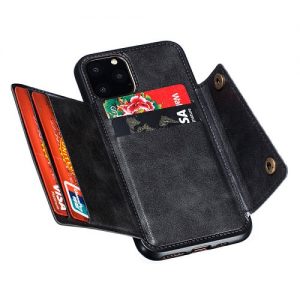 iPhone 11 Leather Wallet Holder Case