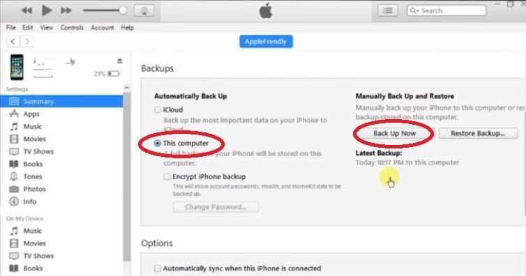 How To Backup iPhone To Computer