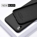black liquid silicone iphone case