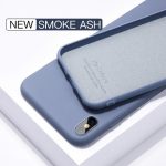 Gray liquid silicone iphone case