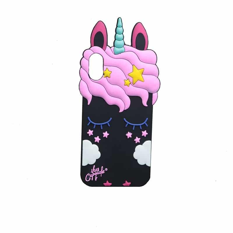 Black eye rabbit unicorn phone case