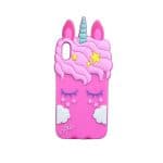 Pink eye rabbit unicorn phone case