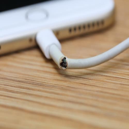 Switch to a Different Cable or charger if iphone wont charge