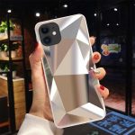 Silver diamond mirror 3D phone Case