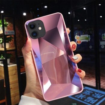 Pink diamond mirror 3D phone Case
