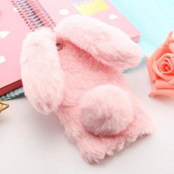 Pink Furry Fluffy Rabbit Ears iPhone Case