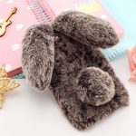 brown Furry Fluffy Rabbit Ears iPhone Case