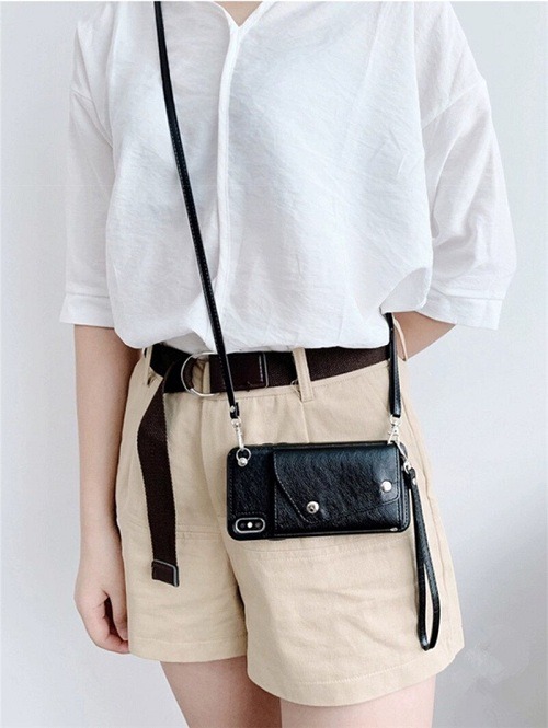 iPhone Crossbody Leather Wallet