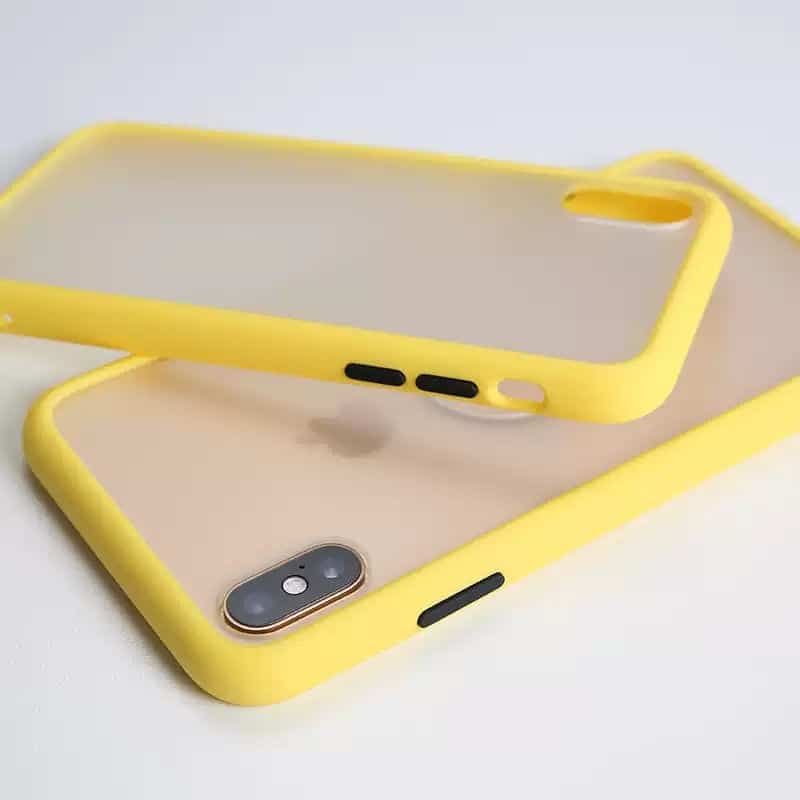 yellow Candy Color Matte Bumper Phone Case