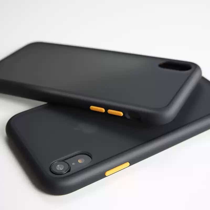 Black Candy Color Matte Bumper Phone Case