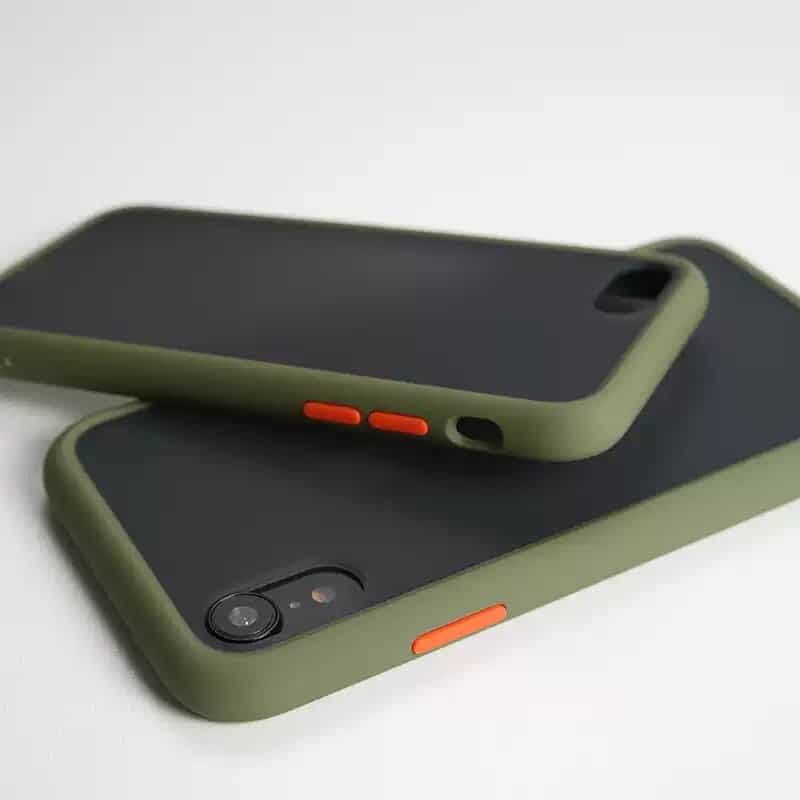 army green Candy Color Matte Bumper Phone Case