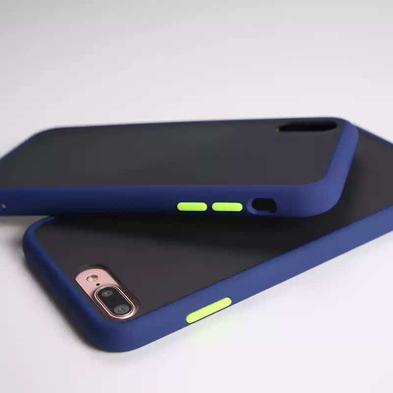 dark blue Candy Color Matte Bumper Phone Case