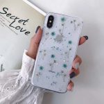 Blue Dried Flower Glitter Phone Case