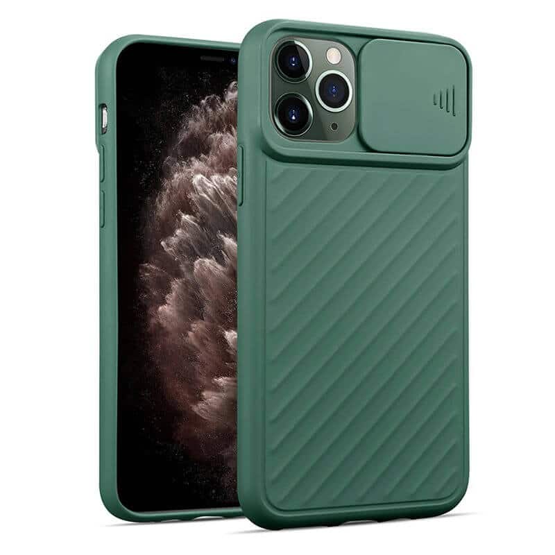 Green camera protection iphone case