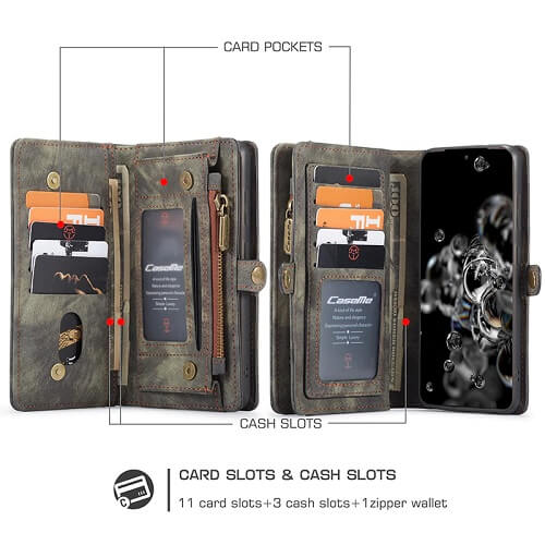 detachable Wallet Phone Case for samsung galaxy s20 Ultra