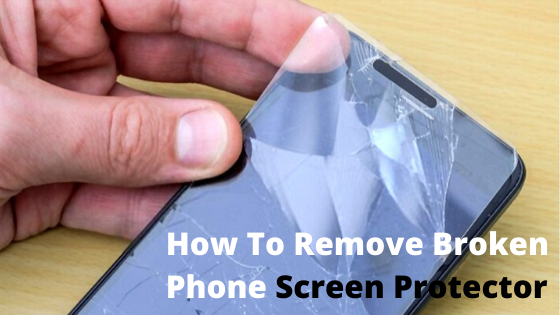 how to remove a broken icarez screen protector