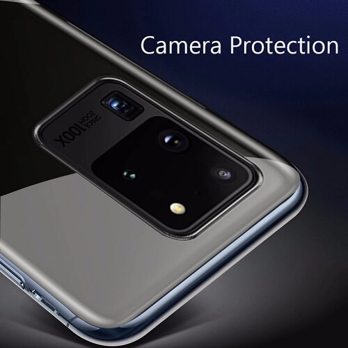 Camera protection Clear phone case cover for samsung S20 Plus Ultra