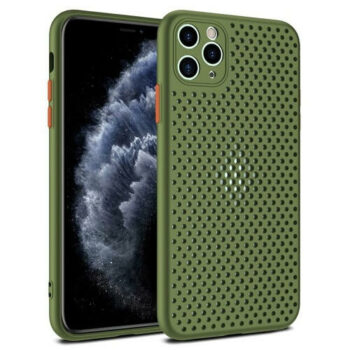 ARMY GREEN Heat Dissipation Breathable Phone Case for iPhone 11