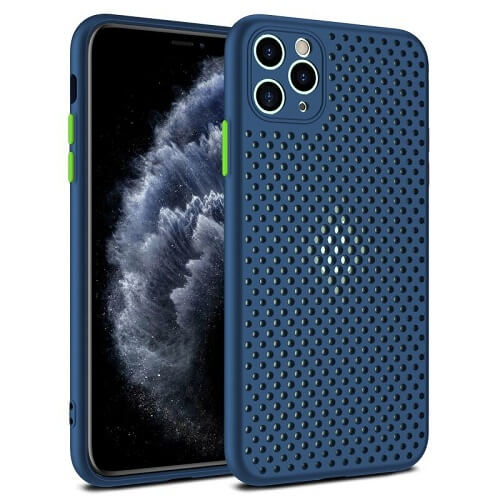 BLUE INK Heat Dissipation Breathable Phone Case for iPhone 11 PRO MAX XS MAX X XR