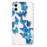 Blue Butterfly Phone Case for iPhone 6 7 8 Plus X Xs