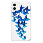 Blue Butterfly Phone Case for iPhone 14, 13, 12, 11 Pro max