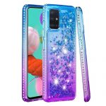 Blue Purple Waterfall Liquid Glitter Diamond Phone Case for Samsung Galaxy NOTE 9