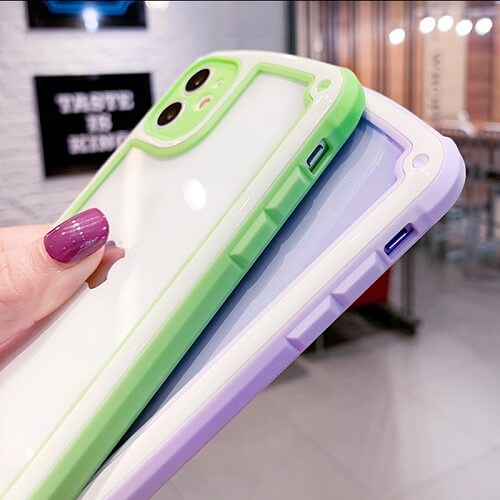 Bumper Shockproof Candy Color Phone Case For iPhone 8 Plus