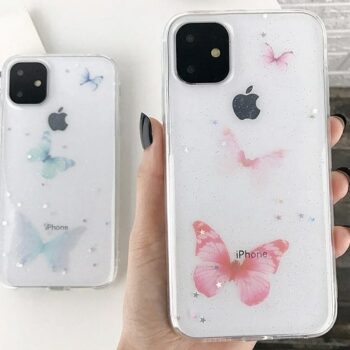 Glitter Star Butterfly iPhone Case
