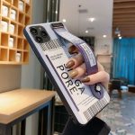 Travel singapore Airline Ticket Phone Case With Wrist Strap
