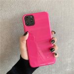 rose red Bright Fluorescent Phone Case for iPhone 11 PRO MAX