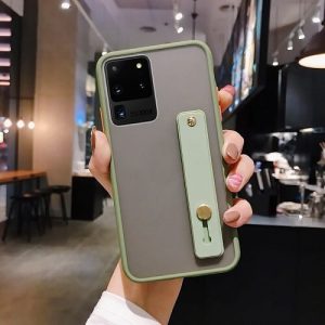 green Solid Candy Color Case With Wrist Strap