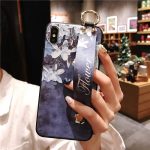 3D Flower Phone Case With Hand Strap For iPhone Xs Max