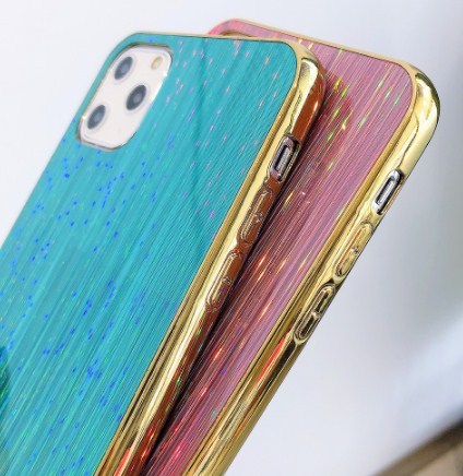 Glossy Laser Holographic Rainbow Phone Case for iPhone 14 13 