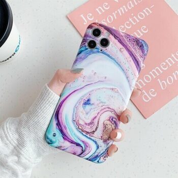 GOLD WAVE MARBLE PHONE CASE FOR IPHONE